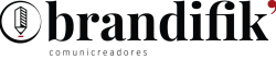 Logo brandifik' perforado negro